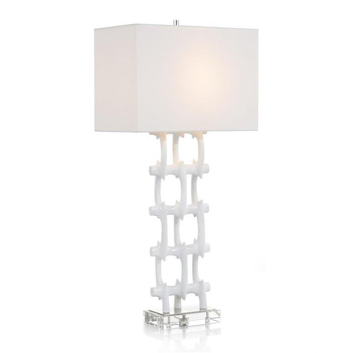 John Richard Table Lamp in White