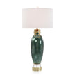 John Richard Jeweled-Collar Table Lamp in Illusion Green