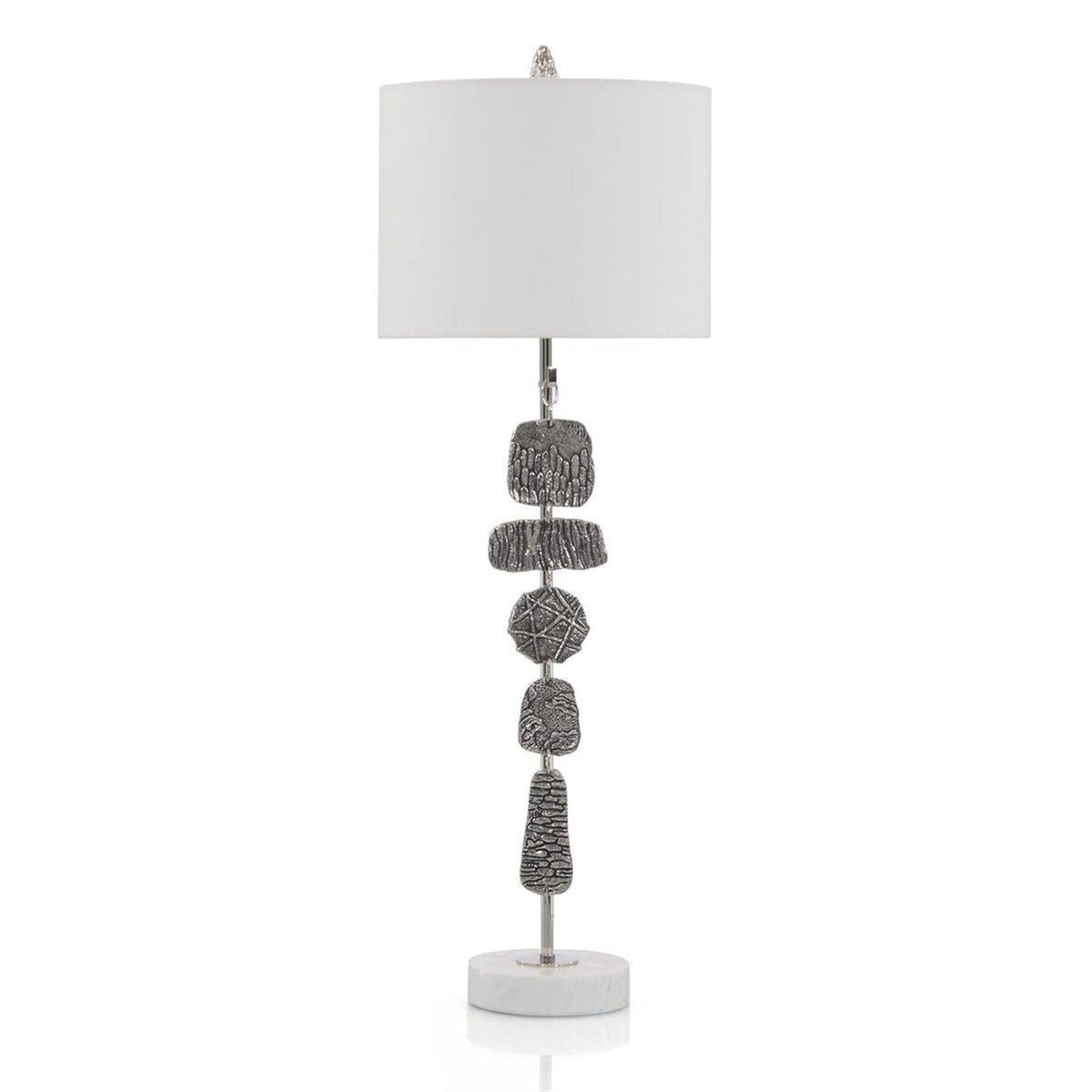 John Richard Nickel Medallion Table Lamp
