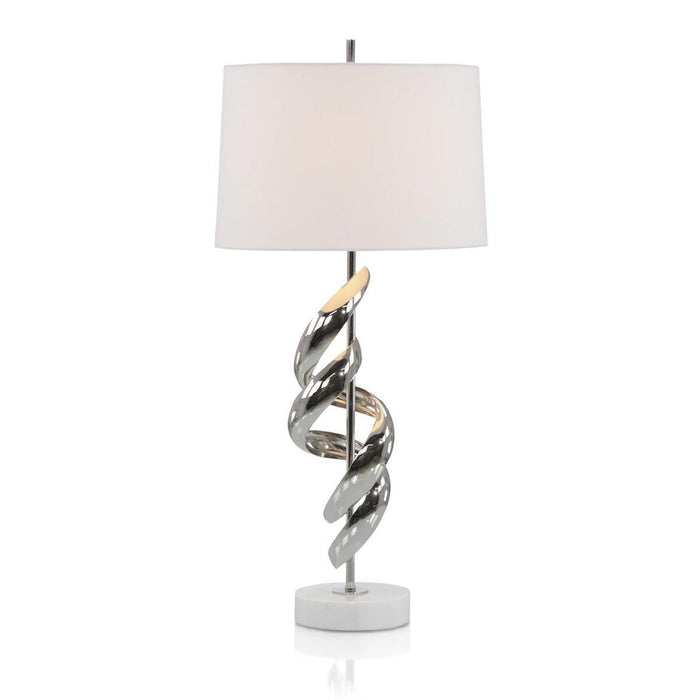 John Richard Ribbon Table Lamp in Nickel