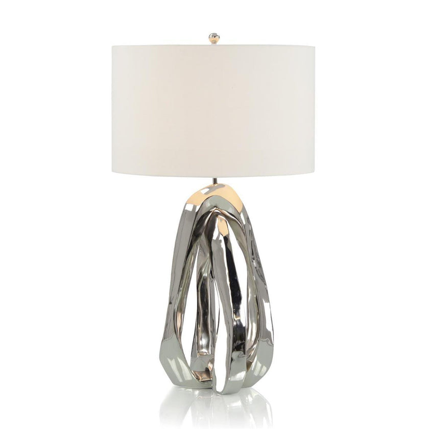 John Richard Amorphic Nickel Table Lamp