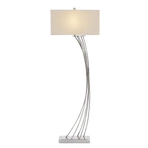 John Richard Cambered Nickel Floor Lamp