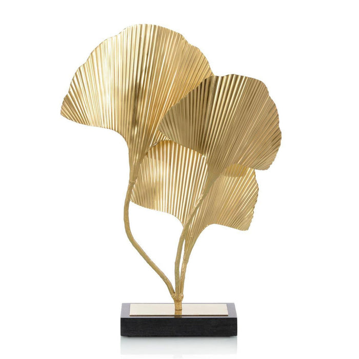John Richard Shadows of the Ginkgo Leaf Torchiere Lamp