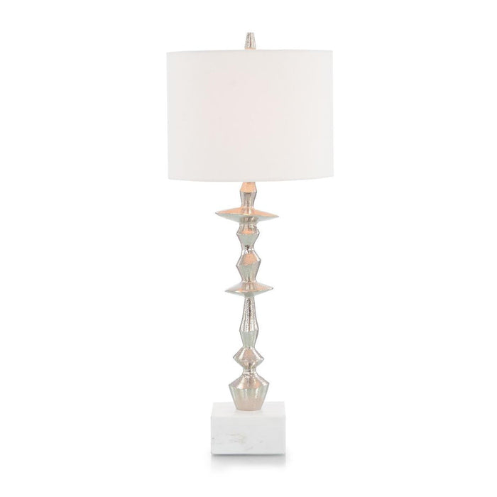 John Richard Whimsical Nickel Buffet Lamp