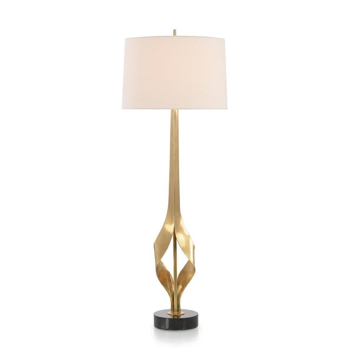 John Richard Graceful Brass Buffet Lamp