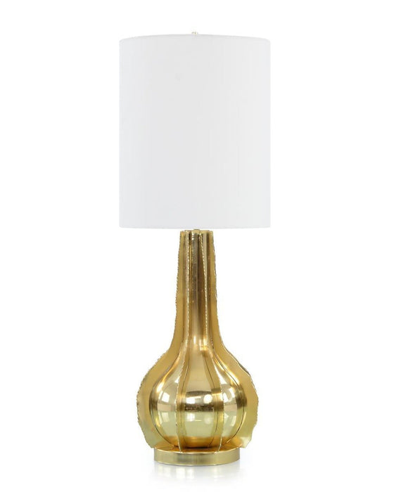 John Richard Brushed Brass Waves Table Lamp