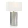 John Richard Stainless Steel Brushed Spiral Table Lamp