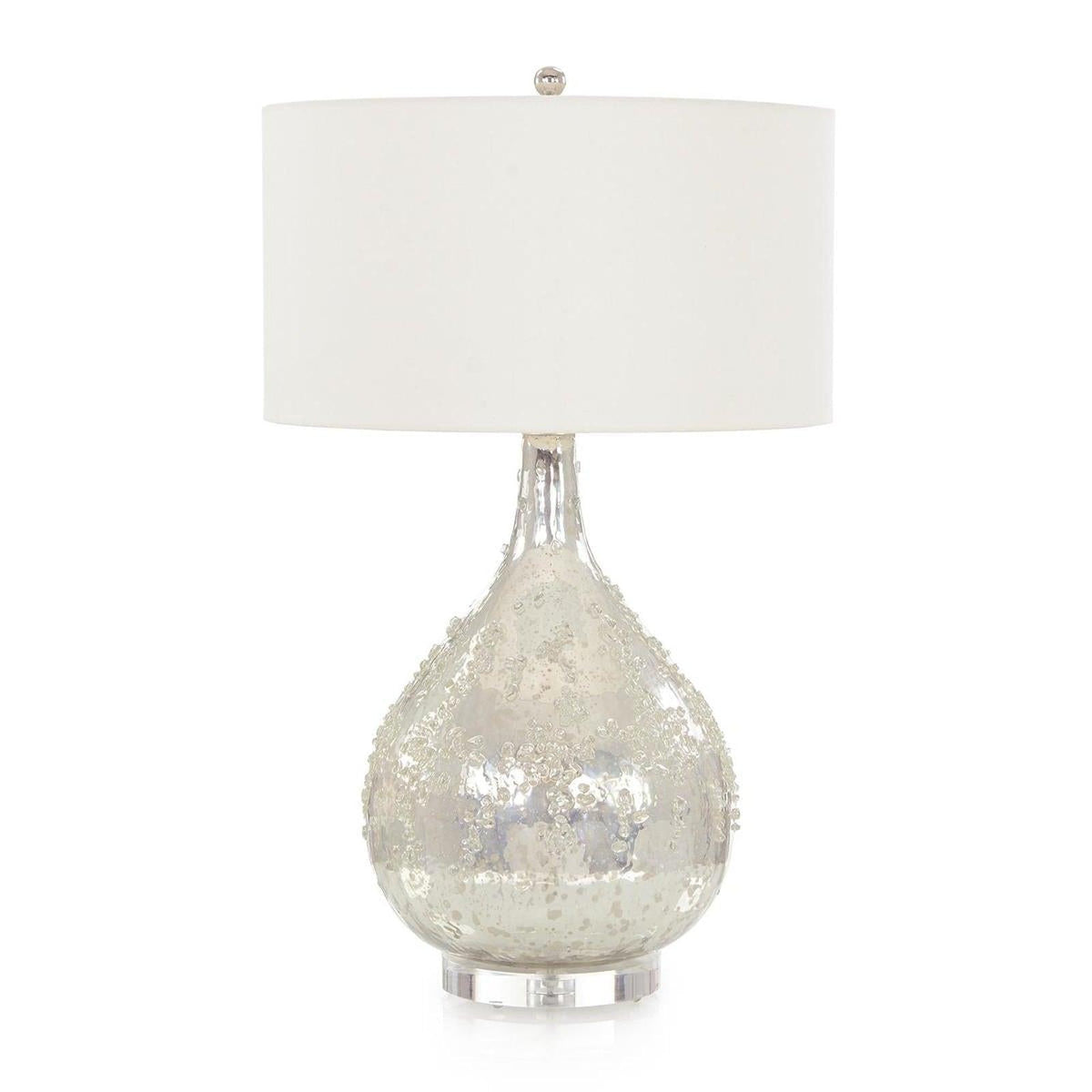 John Richard Silver Glass Table Lamp