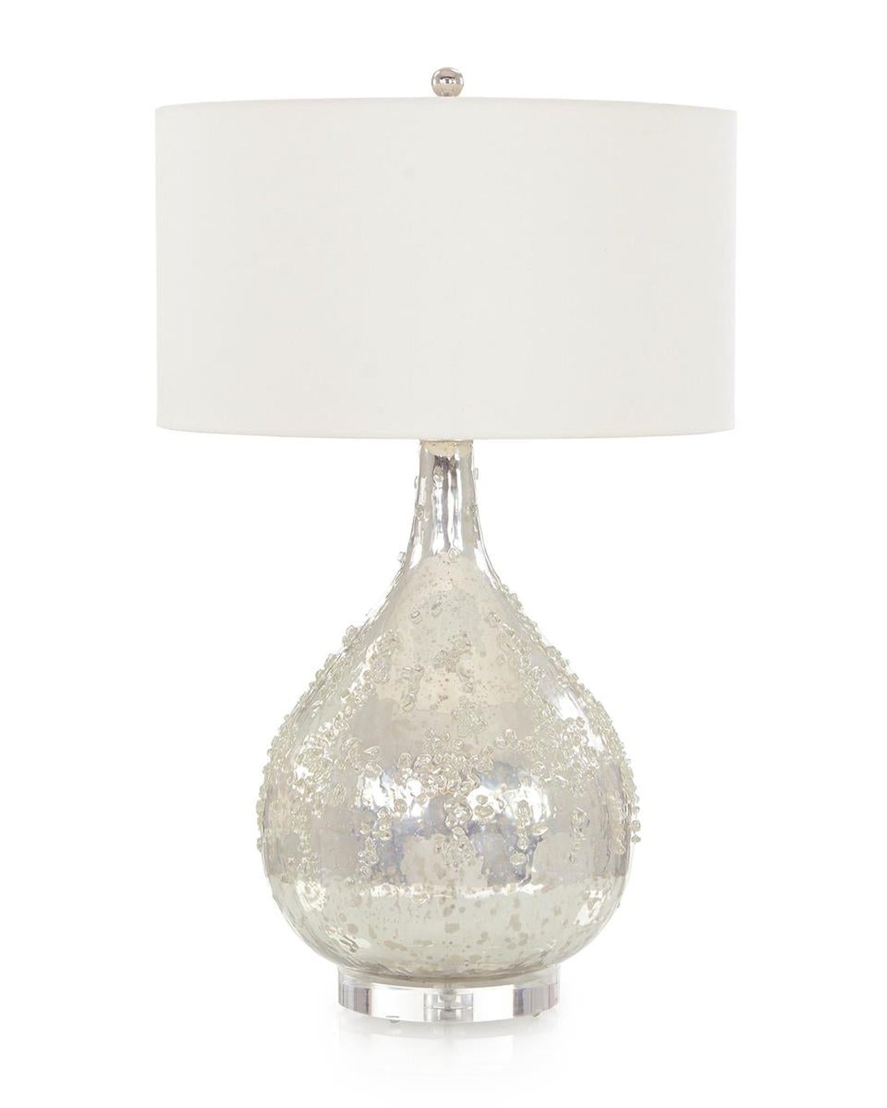 John Richard Silver Glass Table Lamp