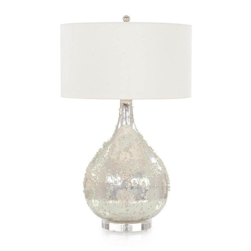 John Richard Silver Glass Table Lamp