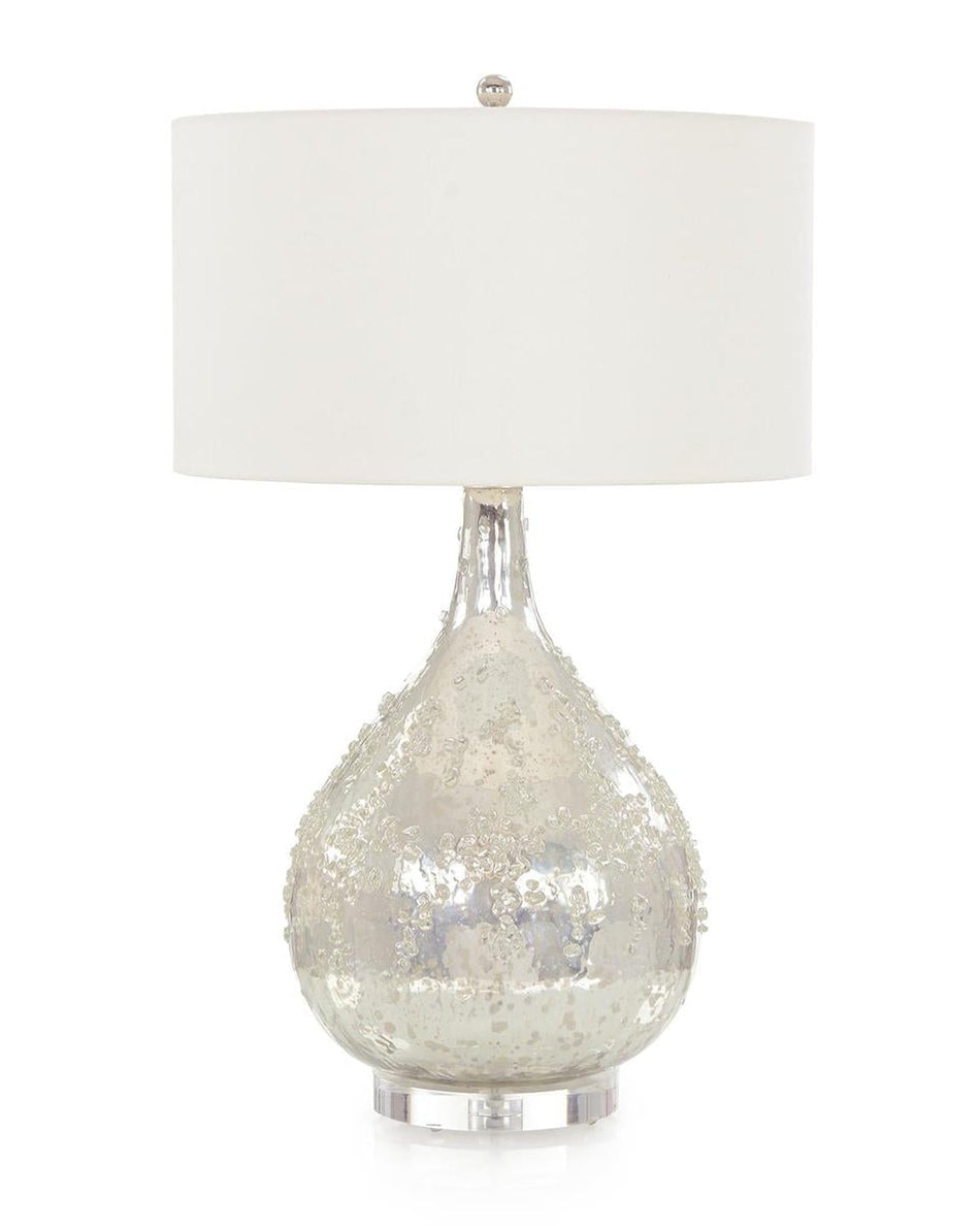 John Richard Silver Glass Table Lamp