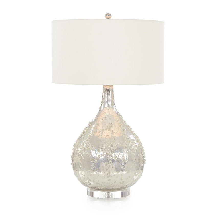 John Richard Silver Glass Table Lamp
