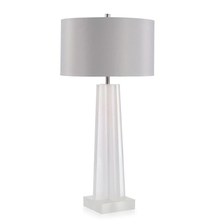 John Richard Frosted Crystal Table Lamp