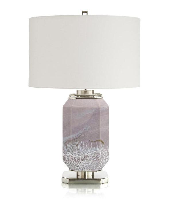 John Richard Marbled Mauve Table Lamp