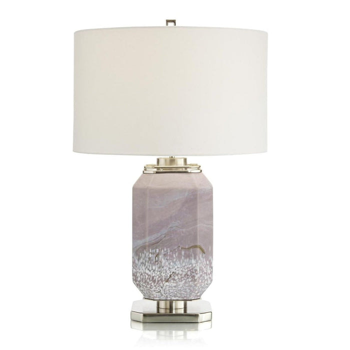 John Richard Marbled Mauve Table Lamp