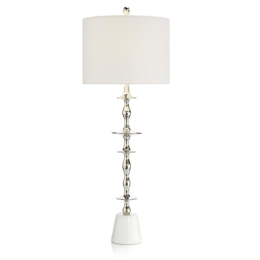 John Richard Polished Nickel Buffet Lamp