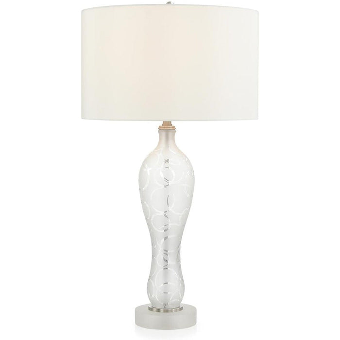 John Richard Circles Frosted Glass Table Lamp