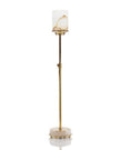 John Richard Honey Brass and Alabaster Buffet Lamp