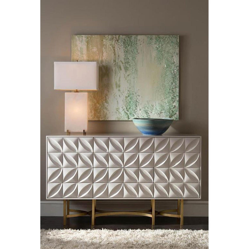 John Richard Alabaster Block Table Lamp