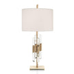 John Richard Brass and Crystal Rod Table Lamp