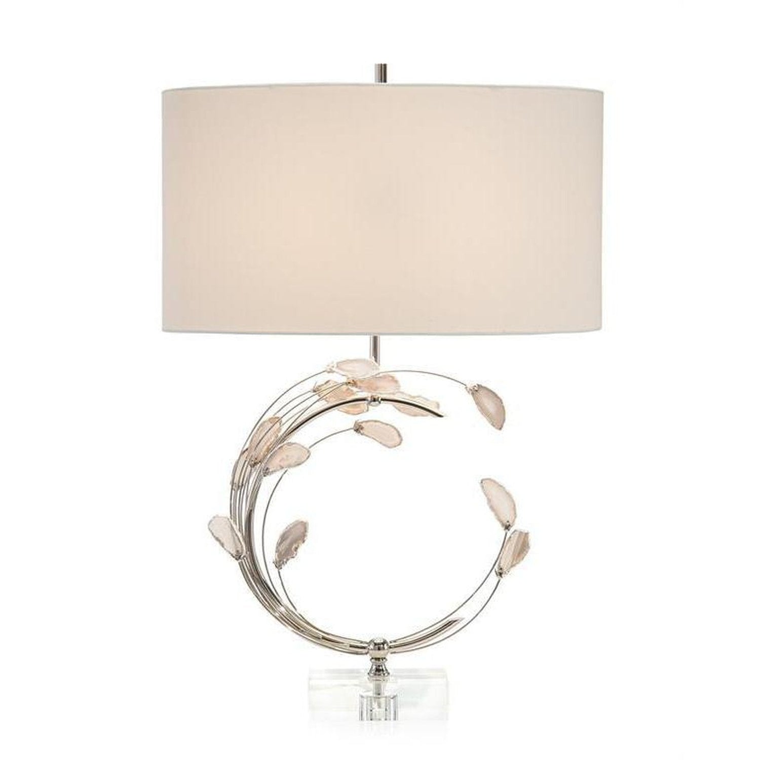 John Richard Swirling Agates in Table Lamp
