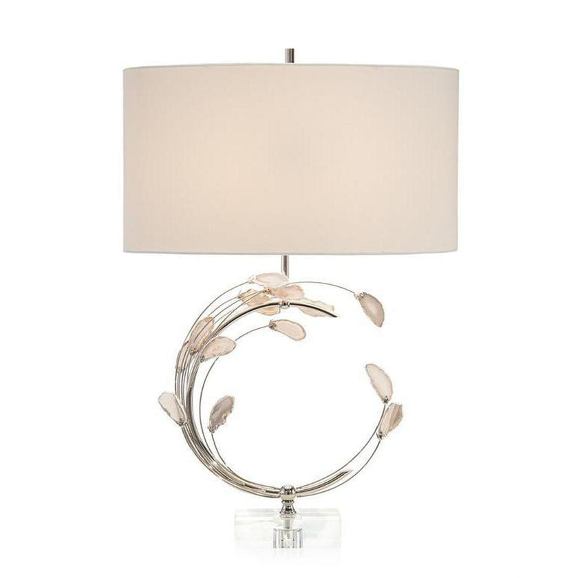 John Richard Swirling Agates in Table Lamp
