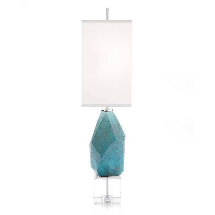 John Richard Multifaceted Turquoise Table Lamp