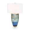 John Richard Blue Striated Glass Table Lamp