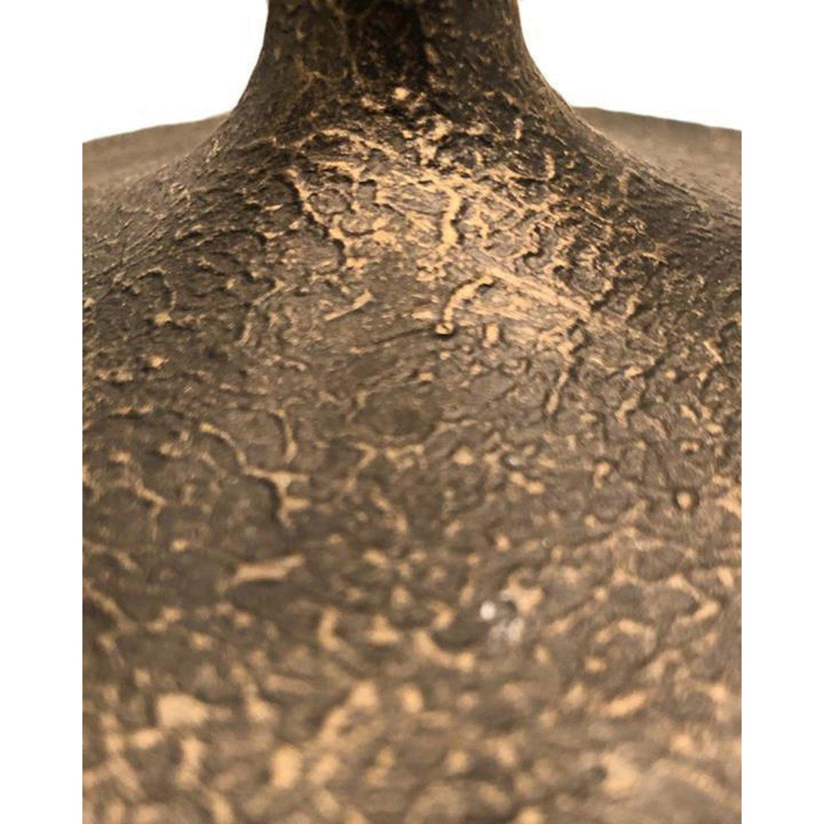 John Richard Matte Black Baluster Candlestick Lamp