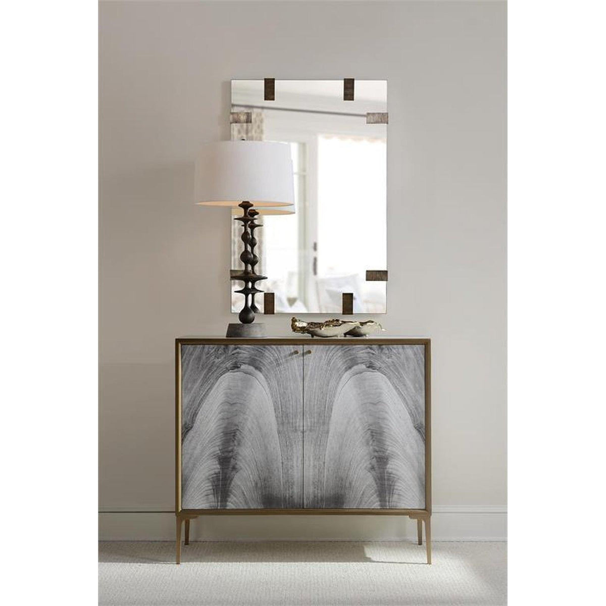 John Richard Matte Black Baluster Table Lamp