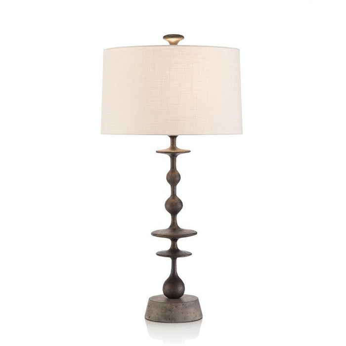 John Richard Matte Black Baluster Table Lamp