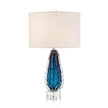 John Richard Amalfi Blue and Clear Glass Table Lamp