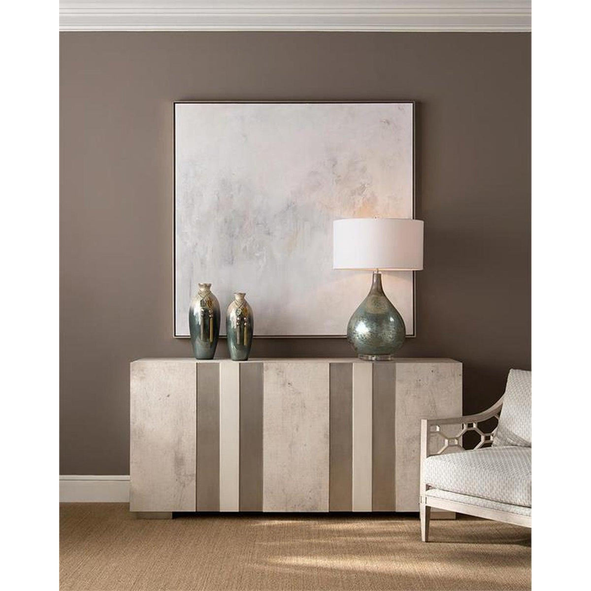 John Richard Deep Ocean Blue Table Lamp
