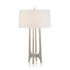 John Richard Textured Arc Table Lamp in Nickel