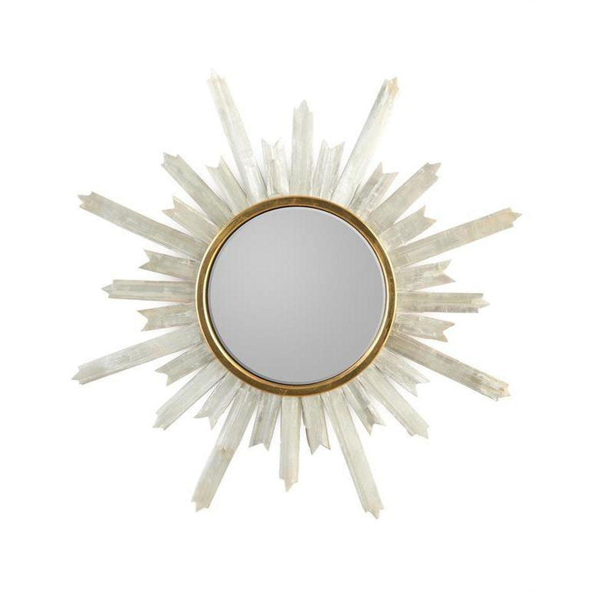 John Richard Selenite Starburst Mirror