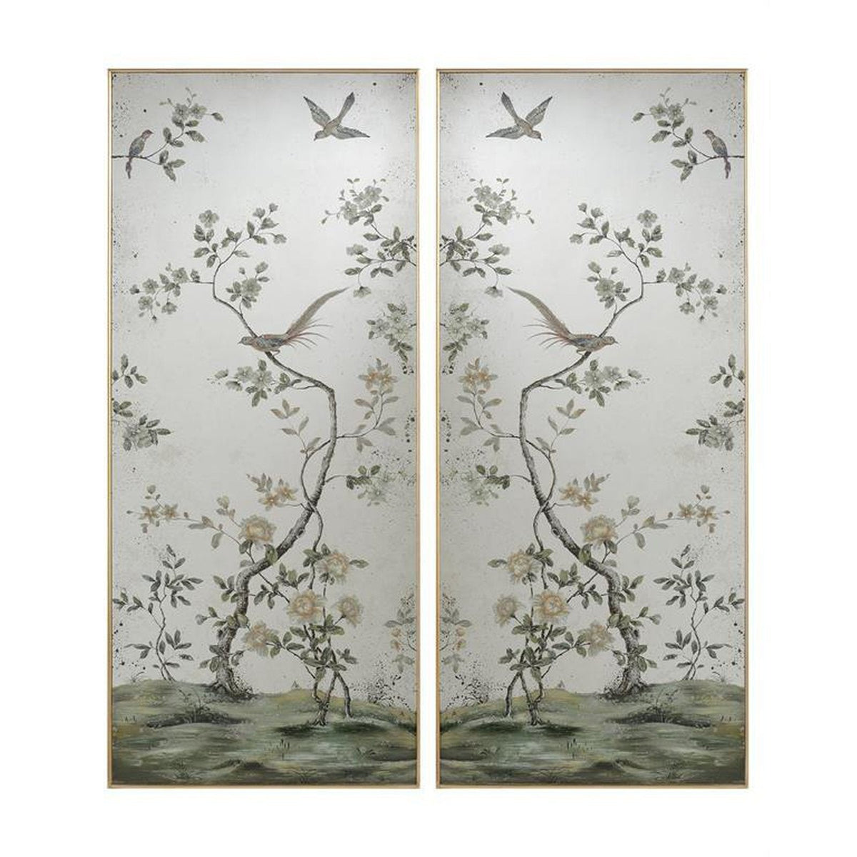 John Richard Roku Mirror Panels (Set of Two)