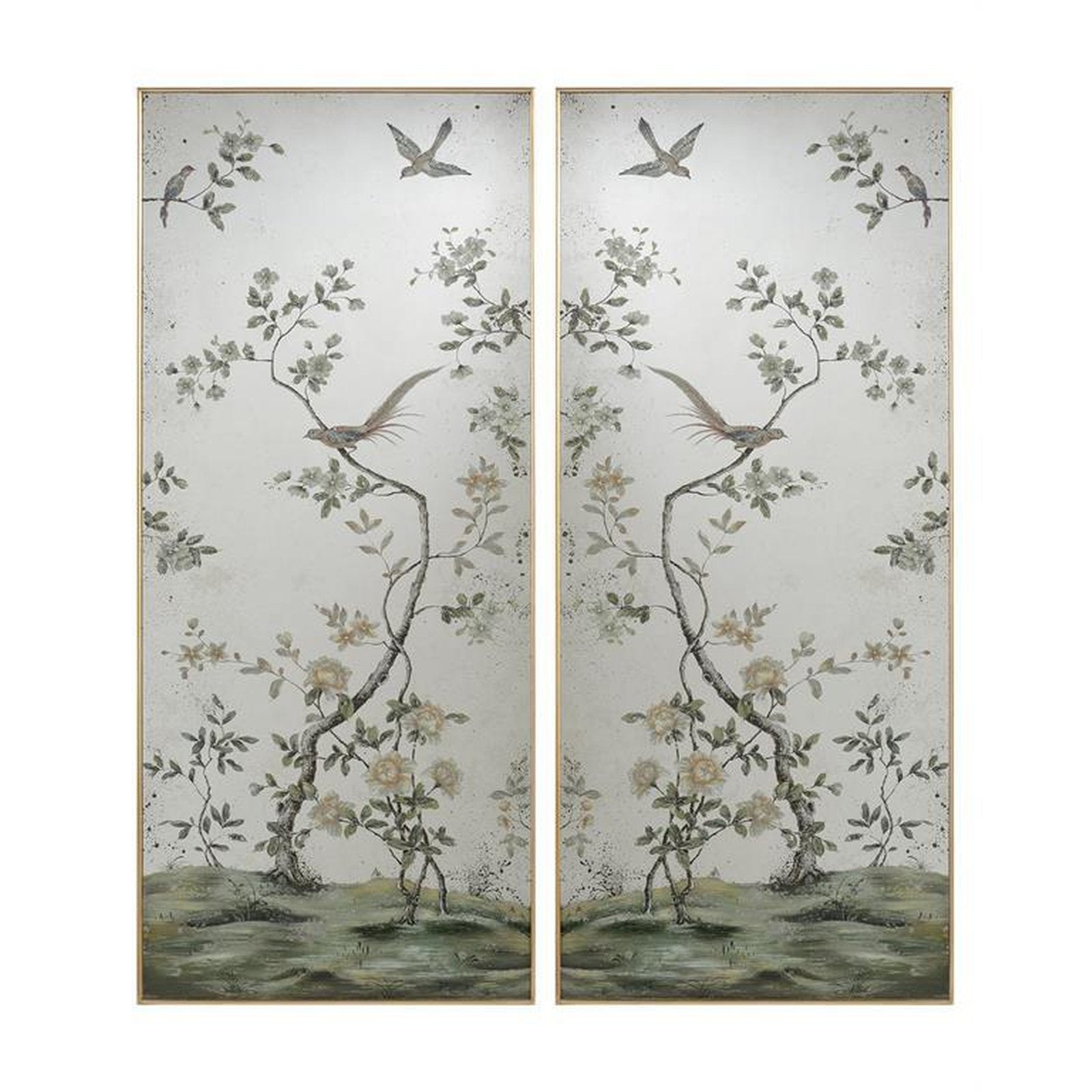 John Richard Roku Mirror Panels (Set of Two)