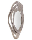 John Richard Ripple Frame Mirror in Nickel