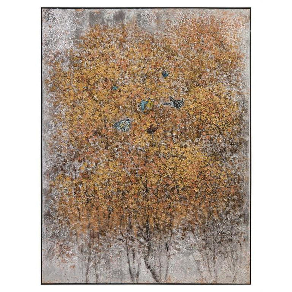 John Richard Teng Fei's Gilded Butterflies Wall Art