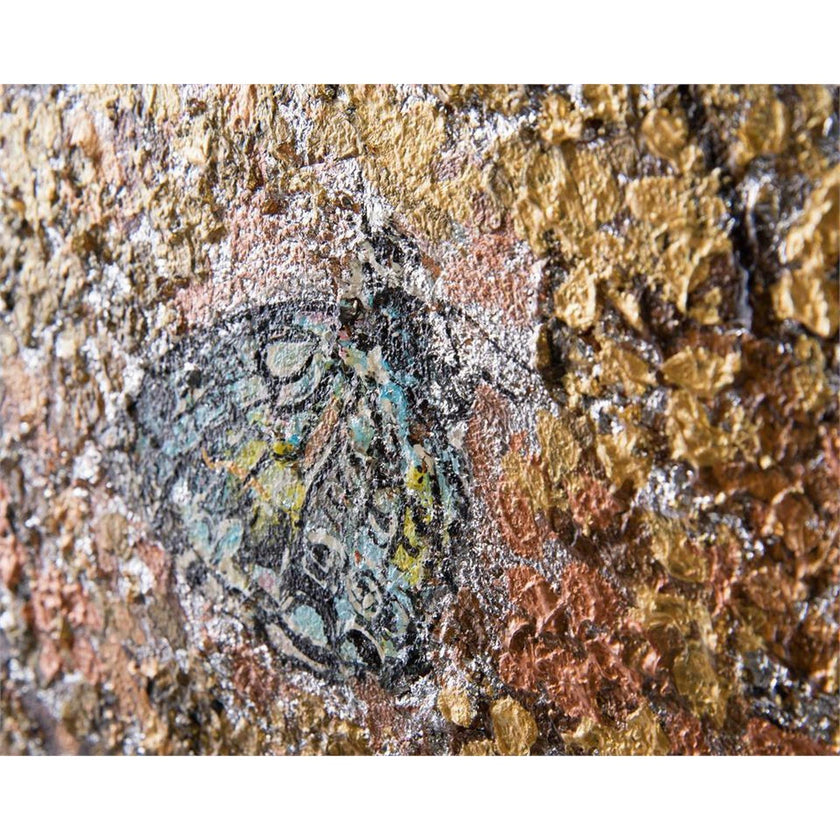 John Richard Teng Fei's Gilded Butterflies Wall Art