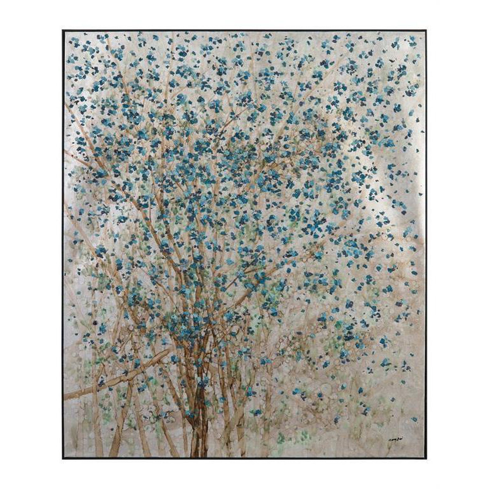 John Richard Teng Fei's Silvered Dogwood Wall Art