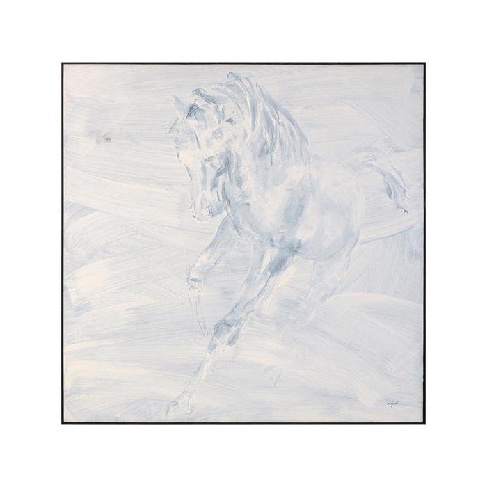 John Richard Teng Fei's Alabaster Stallion Wall Art