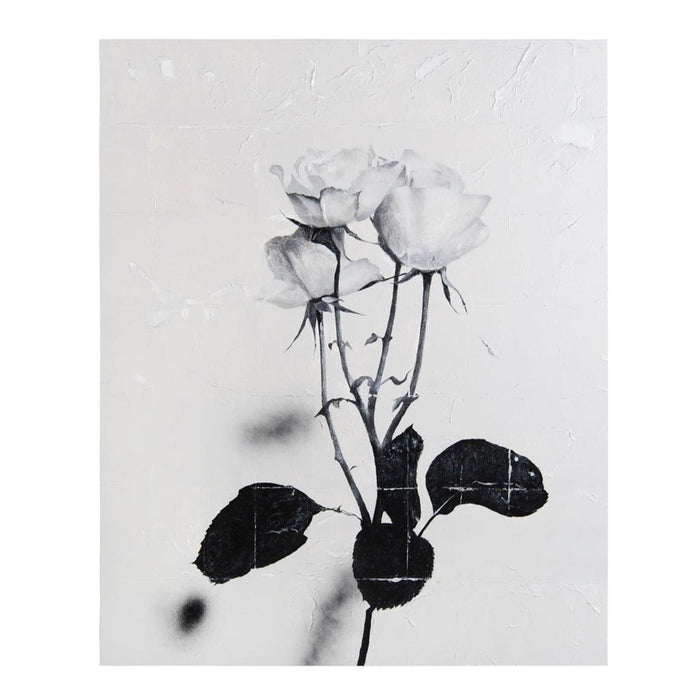 John Richard Teng Fei's White Roses Wall Art