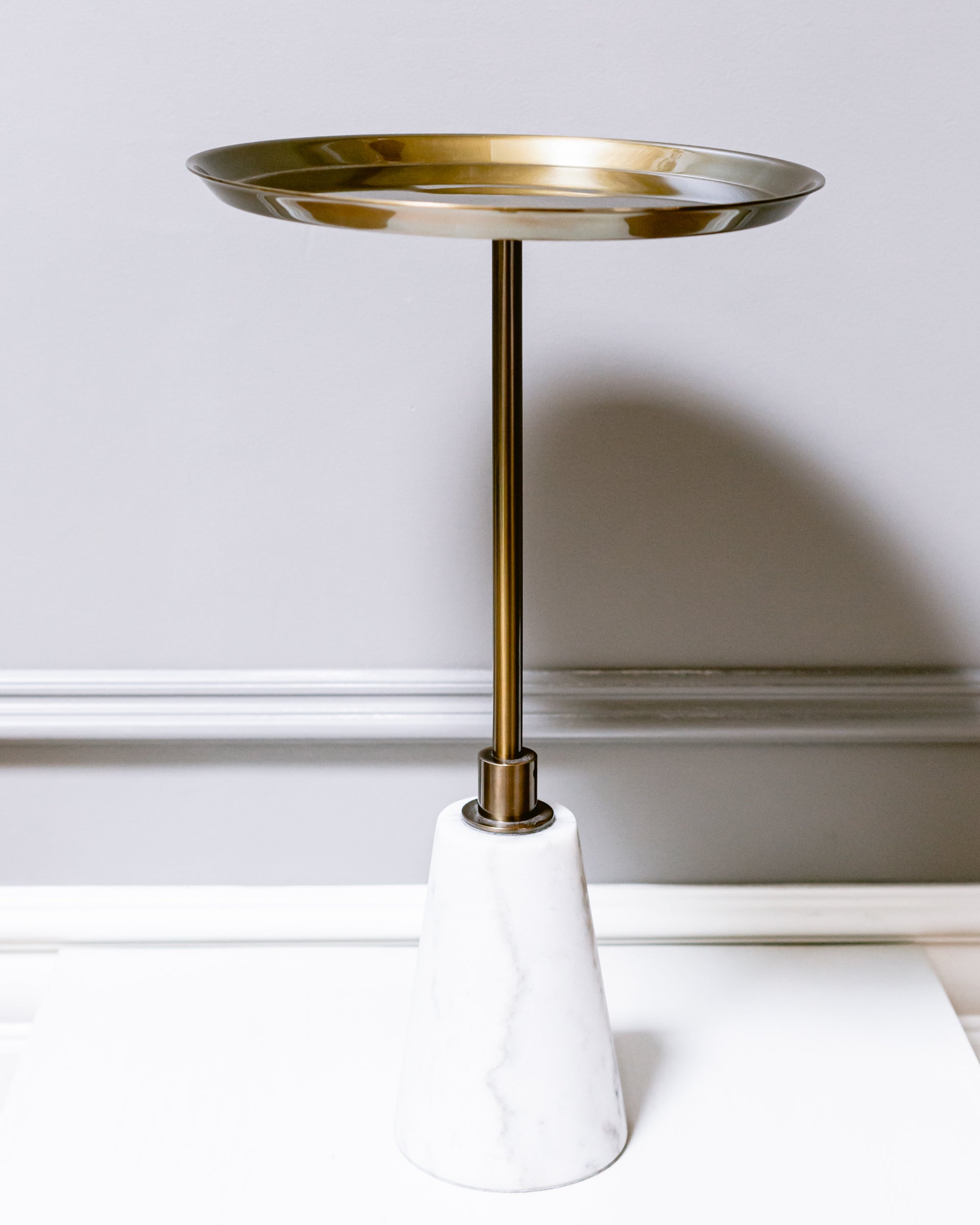 Lexington Accent Table Metal Top Floor Sample