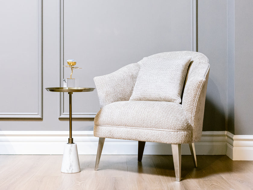 Lexington Accent Table Metal Top Floor Sample