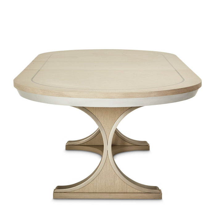 Michael Amini Eclipse Oval Dining Table Moonlight