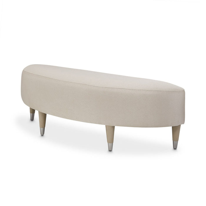 Michael Amini Eclipse Bed Bench Moonlight
