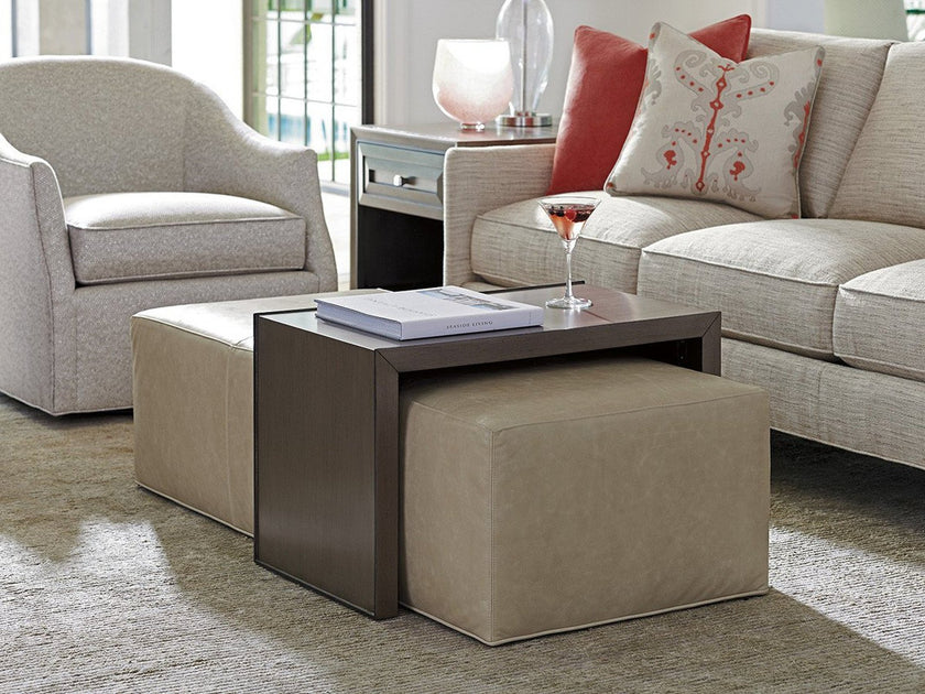 Lexington Ariana Savona Cocktail Ottoman With Slide