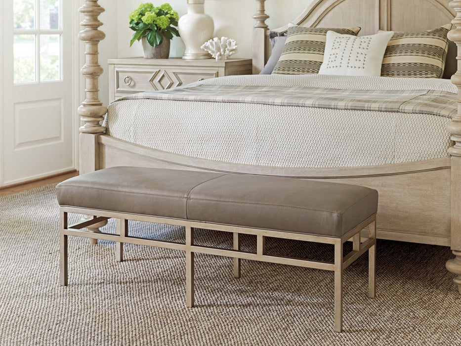 Barclay Butera Upholstery Lucca Metal Bench