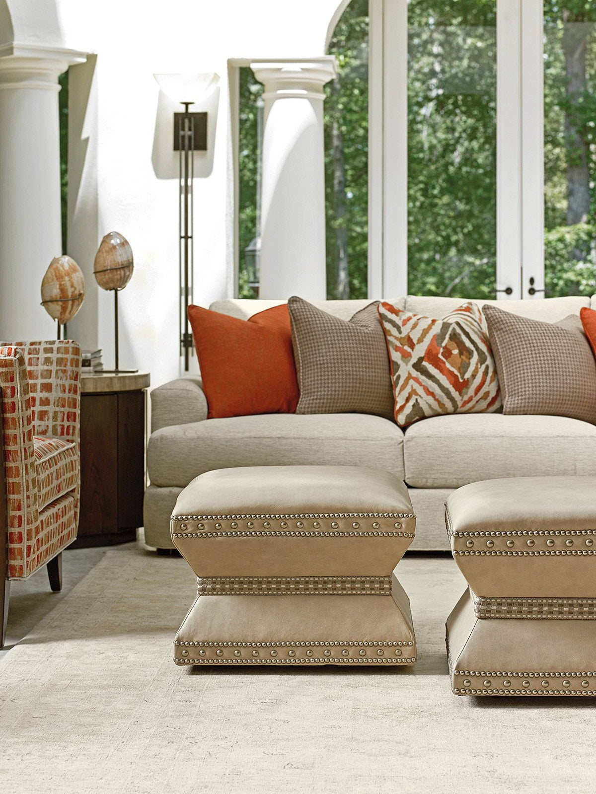 Lexington Wheatley Ottoman